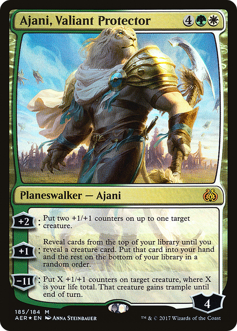 Ajani, Valiant Protector (AER-185) - Aether Revolt