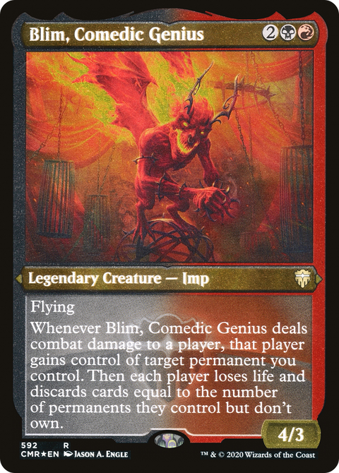 Blim, Comedic Genius (Foil Etched) (CMR-592) - Commander Legends Etched Foil