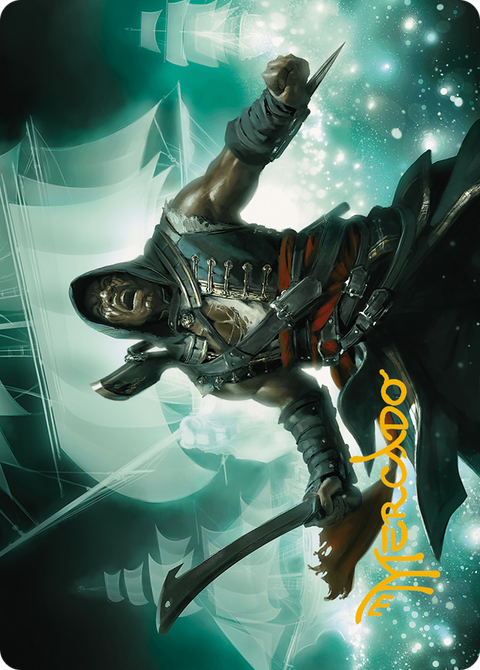 Adewale, Breaker of Chains Art Card (Gold-Stamped Signature) (ASACR-014) - Assassin's Creed Art Series (Borderless)