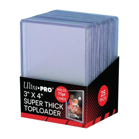 ULTRA PRO Toploader - 3 x 4 Thick 75pt Clear 25ct