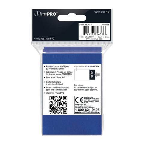ULTRA PRO Deck Protector - Pro-Matte 50ct Blue
