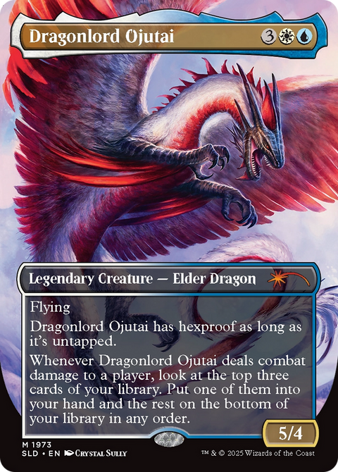 Dragonlord Ojutai // Dragonlord Ojutai (SLD-1973) - Secret Lair Drop (Borderless) Foil