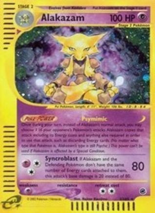 Alakazam (1) 001  - Reverse Holofoil Expedition - Holo Rare
