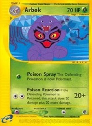 Arbok (35) 035  - Reverse Holofoil Expedition - Rare