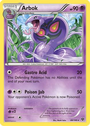 Arbok 048  XY Base Set - Rare