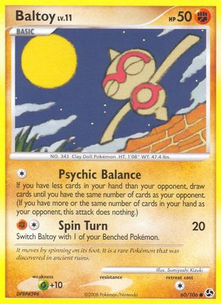 Baltoy 060/106  - Reverse Holofoil Great Encounters - Common