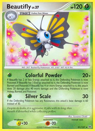 Beautifly 021  - Reverse Holofoil Platinum - Rare
