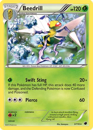 Beedrill 003/116  Plasma Freeze - Rare