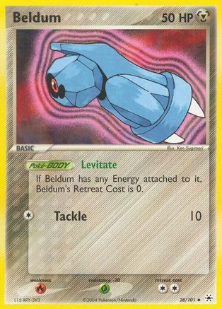 Beldum 028/101  - Reverse Holofoil Hidden Legends - Uncommon