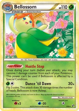 Bellossom 001  - Holofoil Undaunted - Holo Rare