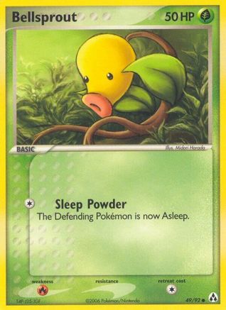 Bellsprout 049  - Reverse Holofoil Legend Maker - Common