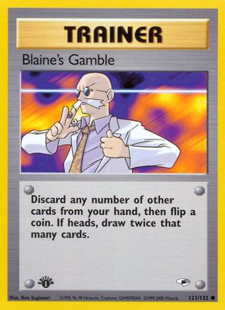 Blaine's Gamble 121/132  - Unlimited Gym Heroes - Common