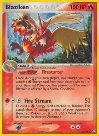 Blaziken 005  - Holofoil Power Keepers - Holo Rare