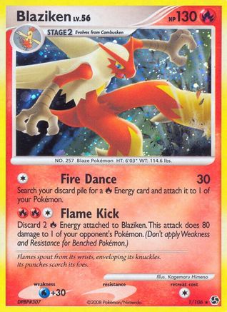 Blaziken 001  - Holofoil Great Encounters - Holo Rare