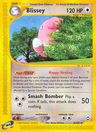 Blissey 006  Aquapolis - Rare