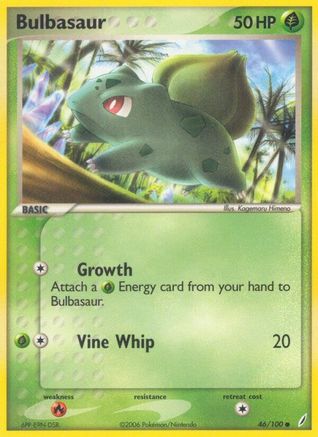 Bulbasaur 046/100  Crystal Guardians - Common