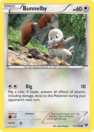 Bunnelby 111  XY Base Set - Common
