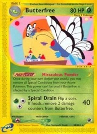 Butterfree (38) 038  - Reverse Holofoil Expedition - Rare
