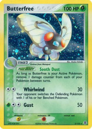 Butterfree 002  - Holofoil FireRed & LeafGreen - Holo Rare