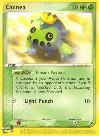 Cacnea 057/100  - Reverse Holofoil Sandstorm - Common