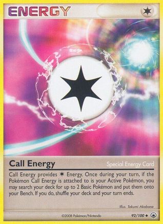 Call Energy 092/100  - Reverse Holofoil Majestic Dawn - Uncommon