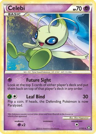 Celebi 003/102  - Holofoil Triumphant - Holo Rare