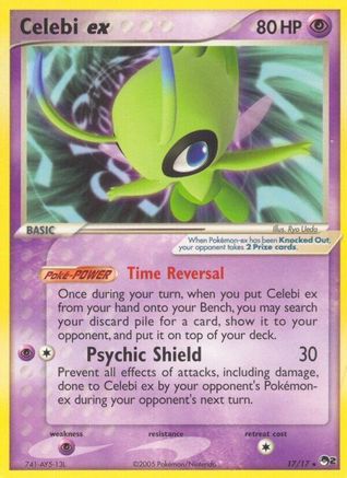 Celebi ex (Non-Holo) 017  POP Series 2 - Ultra Rare