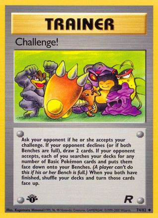 Challenge! 074/82  - 1st Edition Team Rocket - Uncommon