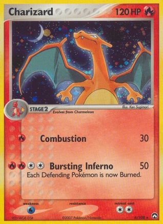 Charizard 006  - Reverse Holofoil Power Keepers - Holo Rare
