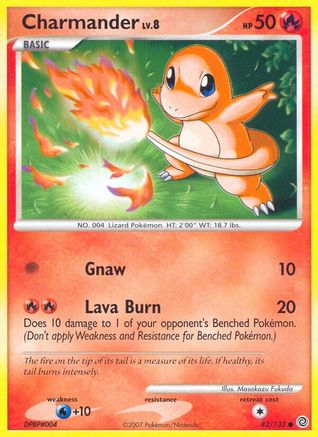 Charmander 082/132  - Reverse Holofoil Secret Wonders - Common