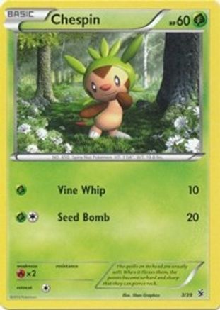 Chespin 003  - Holofoil Kalos Starter Set - Common