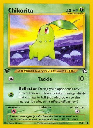 Chikorita (53) 053/111  - Unlimited Neo Genesis - Common