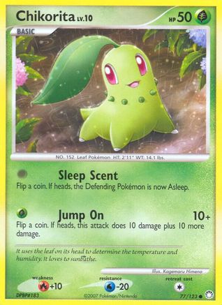 Chikorita 077/123  Mysterious Treasures - Common
