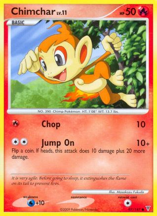 Chimchar 097  - Reverse Holofoil Supreme Victors - Common