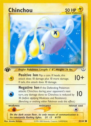 Chinchou 042/64  - 1st Edition Neo Revelation - Common