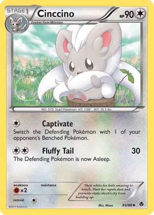Cinccino 085  - Reverse Holofoil Emerging Powers - Uncommon
