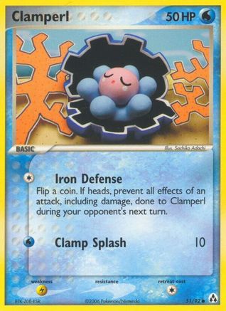 Clamperl 051/92  - Reverse Holofoil Legend Maker - Common