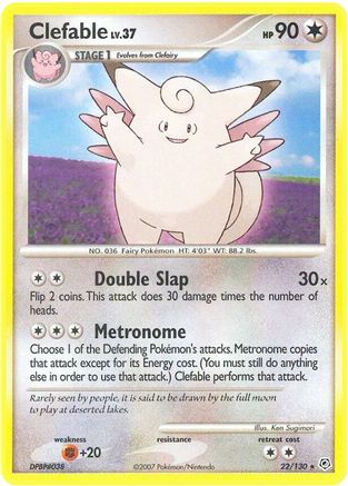 Clefable 022  Diamond and Pearl - Rare