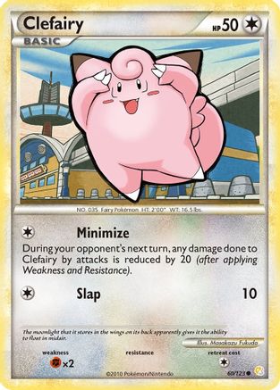 Clefairy 060  - Reverse Holofoil HeartGold SoulSilver - Common