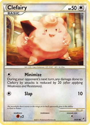 Clefairy 054/95  - Reverse Holofoil Call of Legends - Common