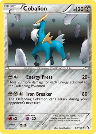 Cobalion 084  - Holofoil Noble Victories - Holo Rare