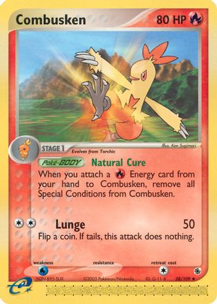 Combusken 028/109  Ruby and Sapphire - Uncommon