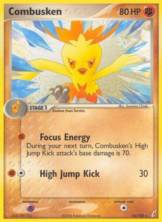 Combusken 016/100  Crystal Guardians - Rare