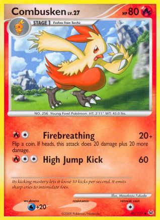 Combusken 045  - Reverse Holofoil Platinum - Uncommon