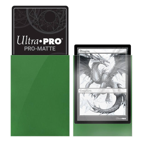 ULTRA PRO - Non-Glare - Pro Matte Standard Deck Protector - Green 100 ct
