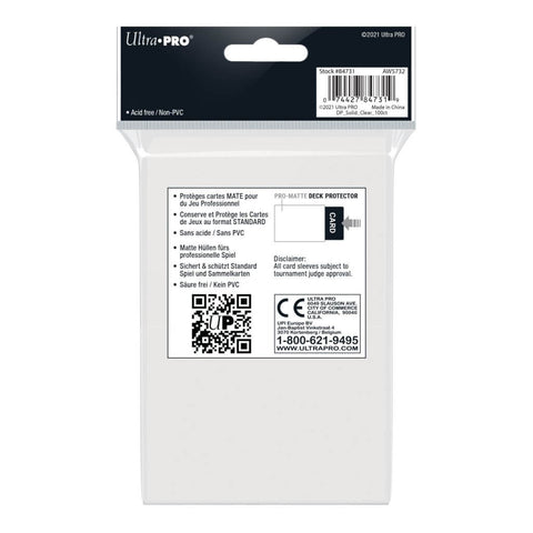 ULTRA PRO Non-Glare PRO-Matte Deck Protector Sleeves - Standard Size
