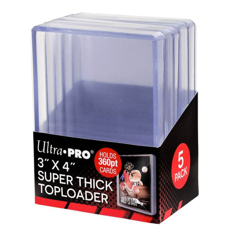 ULTRA PRO - Toploader -3 x 4 Super Thick 360pt Clear 5ct