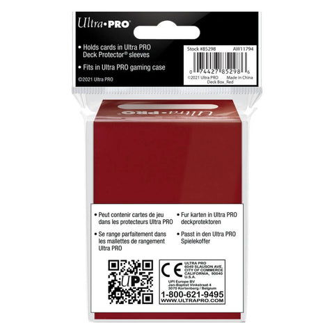 ULTRA PRO Deck Box - Solid Red
