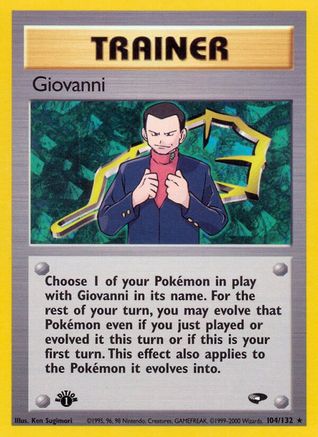 Giovanni (104) 104/132  - Unlimited Gym Challenge - Rare