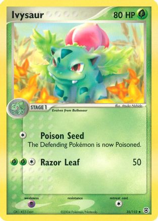 Ivysaur 035/112  - Reverse Holofoil FireRed & LeafGreen - Uncommon